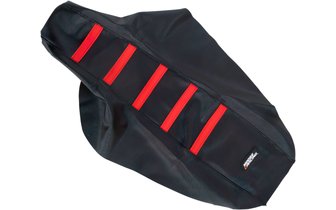 Seat Cover ribbed Moose Racing CR 80 / 85 black / red