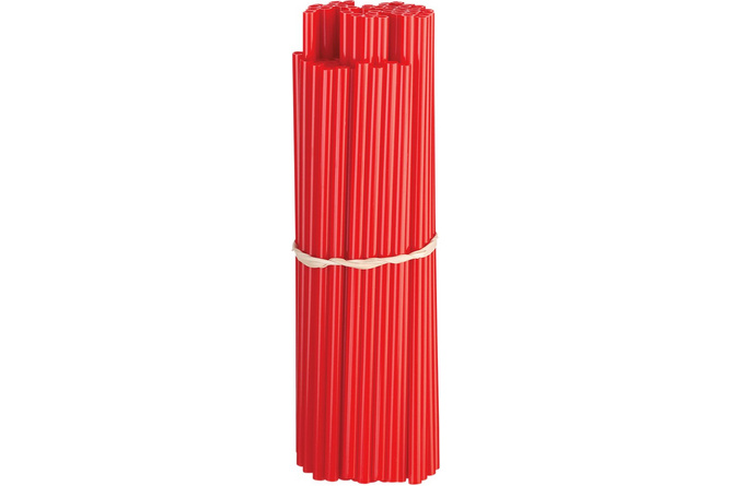 Pack de 80 couvres rayons polyurethane rouge