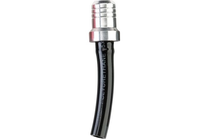 Vent Hose / Breather with one-way valve silver