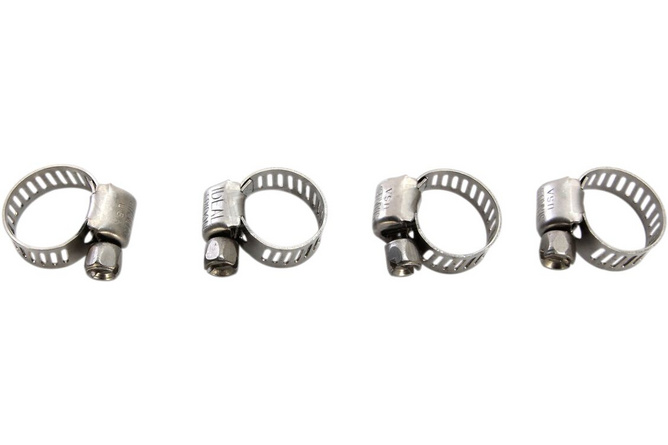 Hose Clamps stainless steel 6-16 mm (x4)