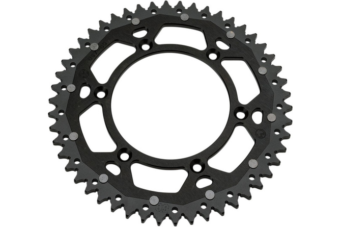 Rear Sprocket aluminium / steel 520 Moose Racing Beta / Honda 52 teeth black