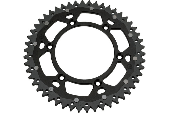 Rear Sprocket aluminium / steel 520 Moose Racing 49 teeth black