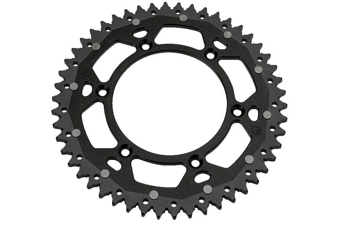 Rear Sprocket aluminium / steel 520 Moose Racing Beta RR 50 teeth black