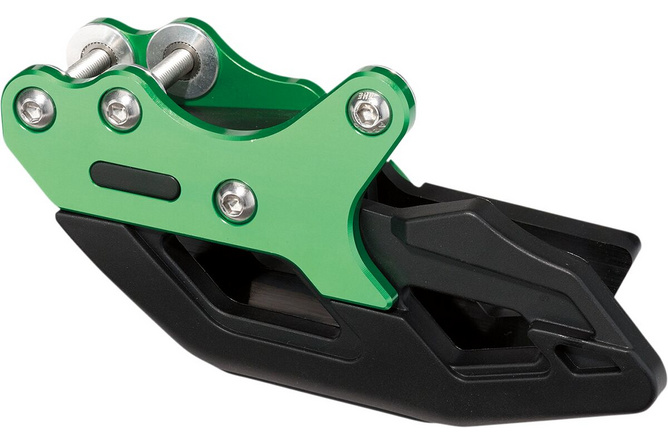 Kettenführung komplett Moose Racing KXF 250 / 450 Aluminium / Polyurethane grün