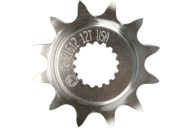 Pignon de sortie de boite 520 Moose Racing CR 250 / CRF 450 acier 12 dents