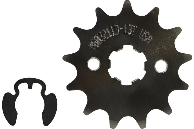 Pignon de sortie de boite 420 Moose Racing CRF 110 acier 13 dents