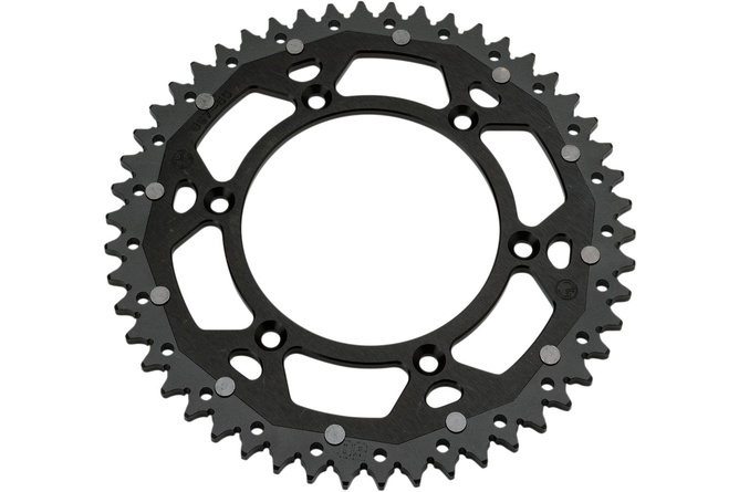 Rear Sprocket aluminium / steel 520 Moose Racing 49 teeth black