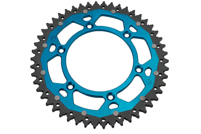 Rear Sprocket aluminium / steel 520 Moose Racing Beta / Husqvarna 48 teeth blue