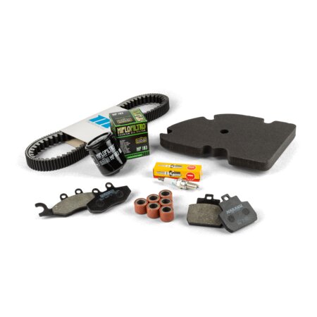 Kit Révision Courroie Variateur Pour Vespa GTS 250i H2O 4T E3 (2005 à 2016) - Galets, Curseurs, Courroie D'origine Piaggio