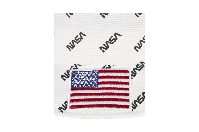 Bucket Hat NASA Allover white