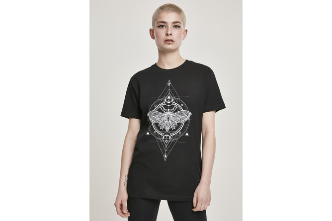 T-shirt Moth donna nero