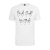 T-shirt FU Sign Language bianco