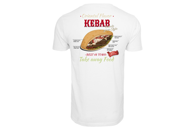 T-shirt Create Your Kebab bianco