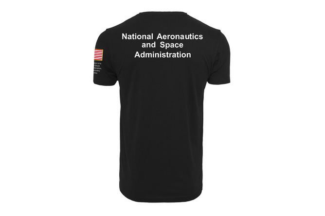 T-Shirt NASA Insignia Logo Flag black
