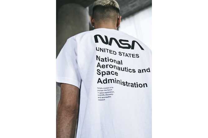 T-shirt NASA Moon Landing blanc