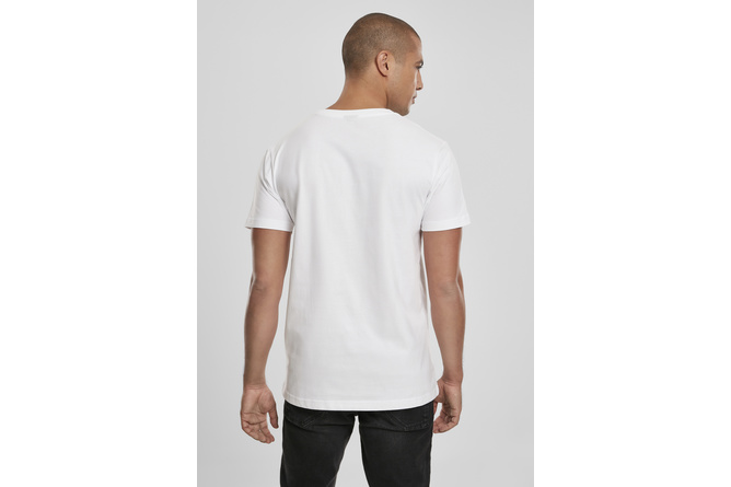 T-shirt Pay Me Outline blanc