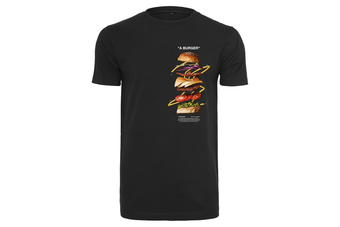 T-Shirt A Burger schwarz