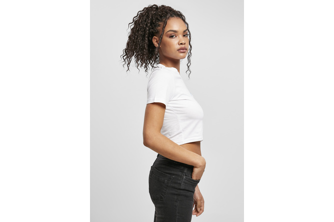 T-shirt Butterfly Cropped donna bianco