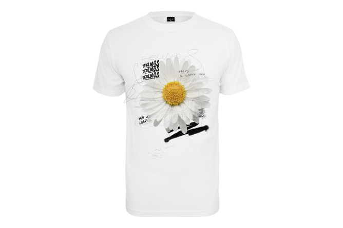 T-shirt Daisy Feelings blanc