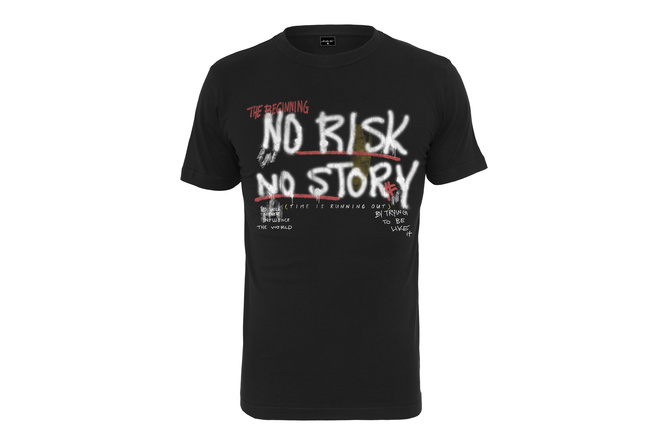 T-Shirt No Risk No Story schwarz