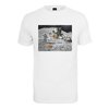 T-shirt Pizza Moon Landing bianco