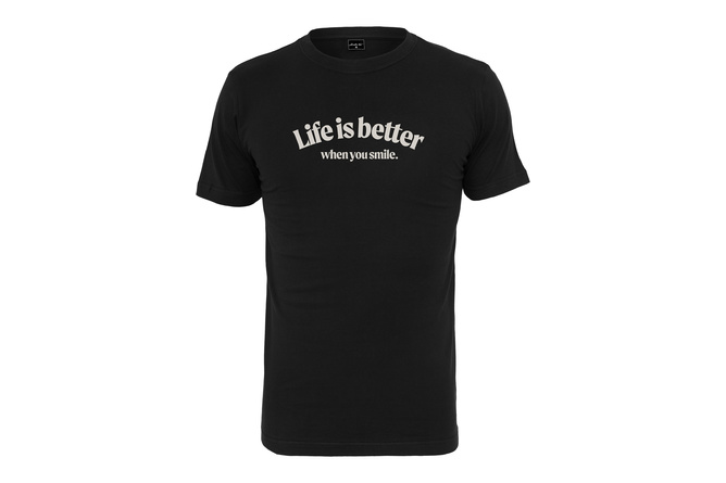 T-Shirt Life Is Better schwarz