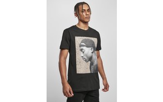 T-Shirt Tupac Cracked Backround schwarz