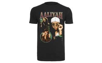 Camiseta Aaliyah Retro Negro