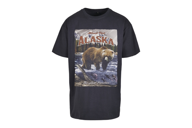 Camiseta Alaska Vintage Oversize Azul Marino