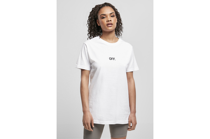 T-Shirt OFF EMB Damen weiß