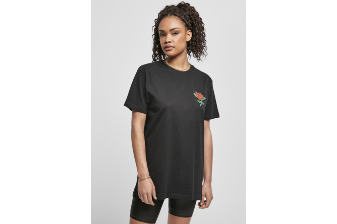 T-shirt Rose donna nero