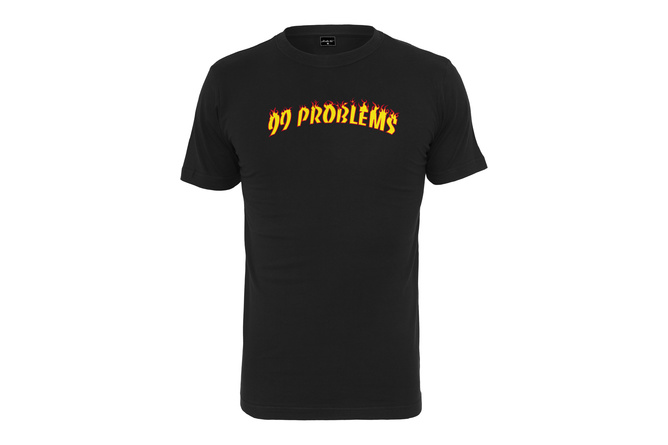 T-Shirt 99 Problems Flames schwarz
