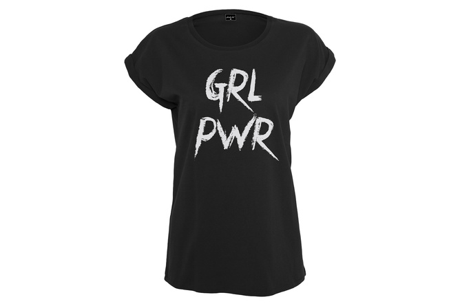 T-shirt GRL PWR donna nero