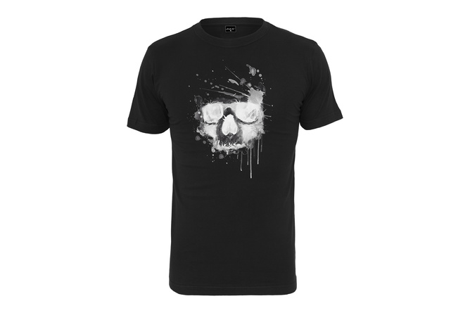 T-Shirt Waterpaint Skull black