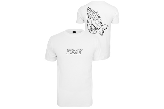 T-shirt Pray Hands blanc