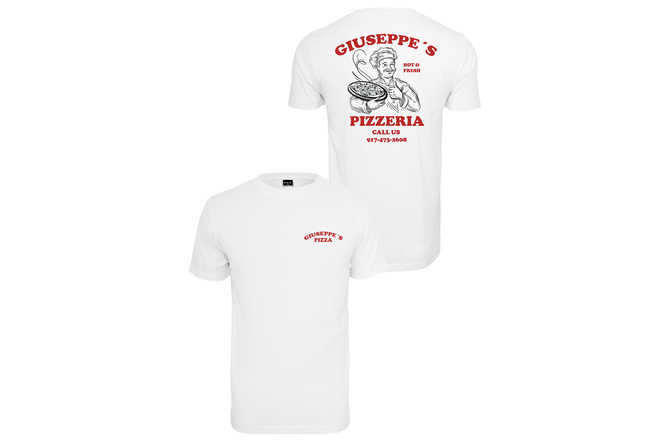 T-Shirt Giuseppe's Pizzeria white