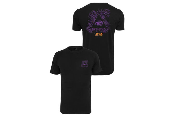 T-shirt Purple Views noir