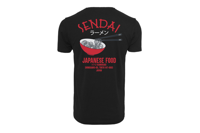 T-shirt Sendai Ramen nero