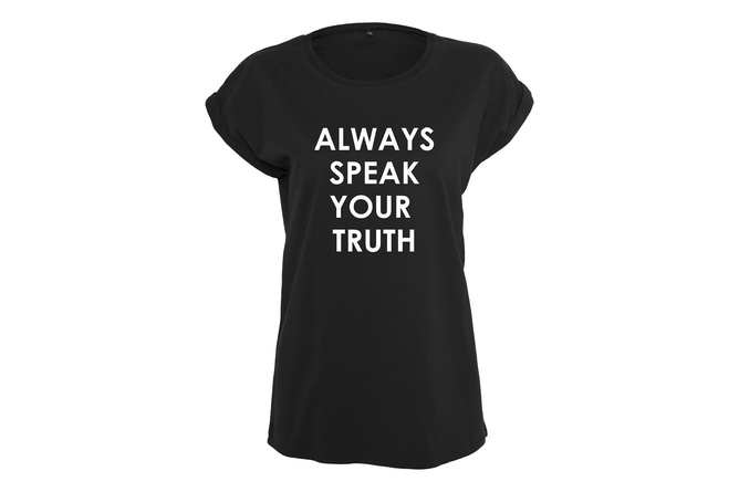 T-shirt Speak Truth donna nero