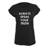 Camiseta Speak Truth Dama Negro