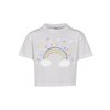 T-Shirt Save The World Cropped Kids white