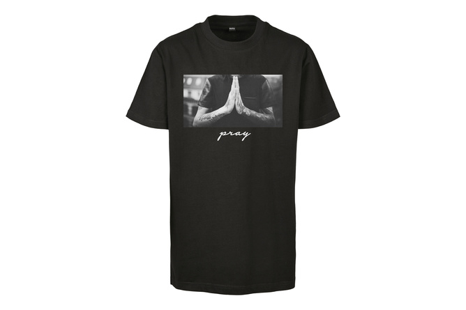 T-shirt Pray bambini nero