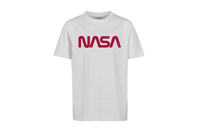 T-shirt enfant NASA Worm Logo blanc