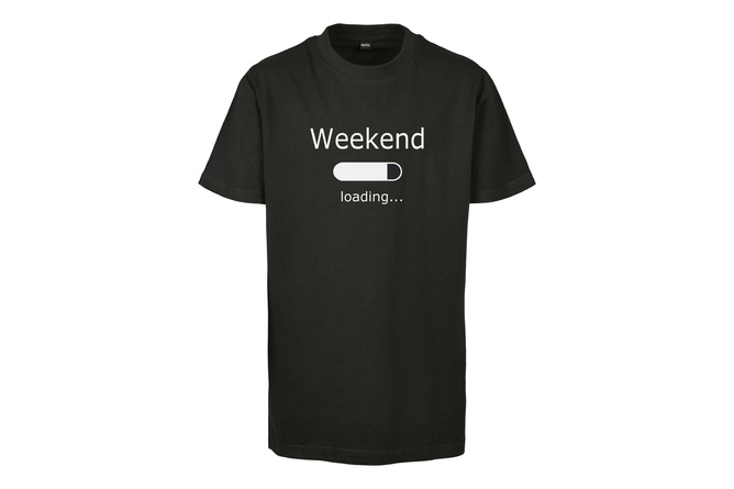 Camiseta Weekend Loading 2.0 Niño negra
