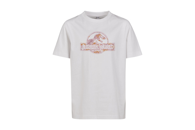 T-shirt Jurassic World Logo bambini bianco