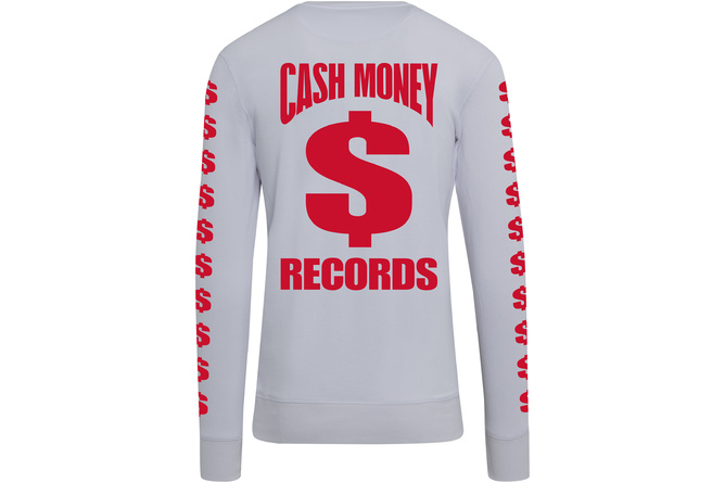 Crewneck Sweater Cash Money Records white