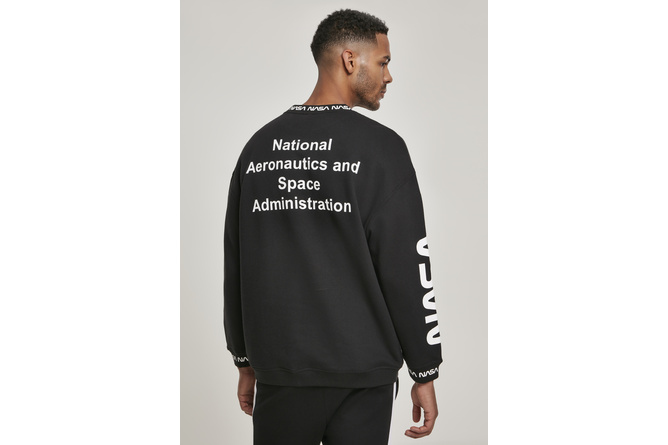Sweater Rundhals / Crewneck NASA Oversize schwarz