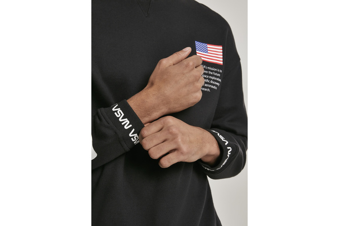 Sweater Rundhals / Crewneck NASA Oversize schwarz