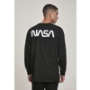Longsleeve Rundhals / Crewneck NASA Worm Logo schwarz