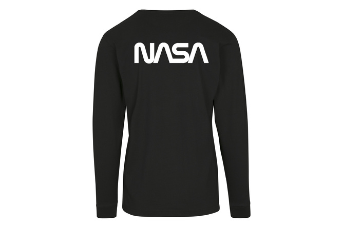 Crewneck Longsleeve NASA Worm Logo black